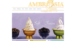 Desktop Screenshot of ambrosiafrozenyogurt.com